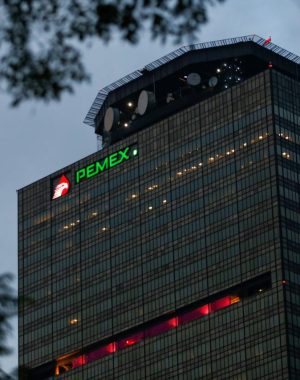 FILE PHOTO: Pemex logo is seen at the headquarters of state-owned oil giant in Mexico City, Mexico October 13, 2016. REUTERS/Carlos Jasso/File Photo